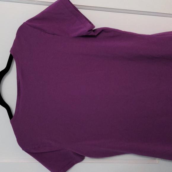 Style and Co Dark Lavender Size L Woman's Top with Beading - Picture 4 of 6